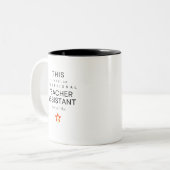 Tasse 2 Couleurs Assistant enseignant (Devant gauche)