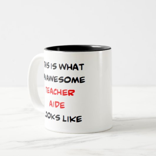 Tasse 2 Couleurs assistant enseignant, génial (Devant gauche)