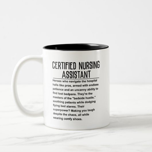 Tasse 2 Couleurs Assistant infirmier certifié (Gauche)