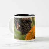 Tasse 2 Couleurs association, symbiotique, aidant, beauté, (Devant gauche)