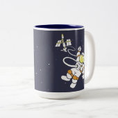 Tasse 2 Couleurs Astronaute (Devant droit)