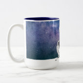Tasse 2 Couleurs Astronaute dans l'espace avec ballon lunaire cosmo (Gauche)