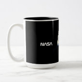 Tasse 2 Couleurs Astronaute dans l'espace noir (Gauche)