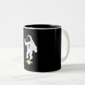 Tasse 2 Couleurs Astronaute Saturne (Devant droit)