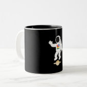 Tasse 2 Couleurs Astronaute Saturne (Devant gauche)