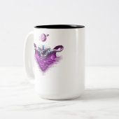 Tasse 2 Couleurs Astronaute spatial Swimmer (Devant gauche)