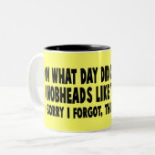 Tasse 2 Couleurs Athée (Devant gauche)