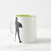 Tasse 2 Couleurs Athlète de fille ; Cool (Devant gauche)