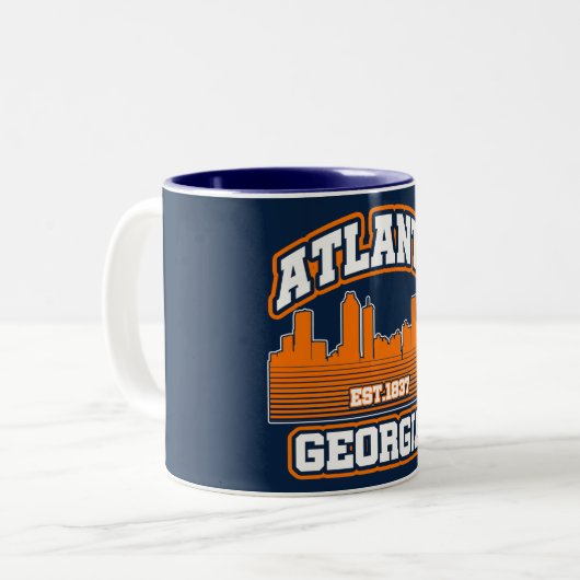 Tasse 2 Couleurs Atlanta, Géorgie (Devant gauche)