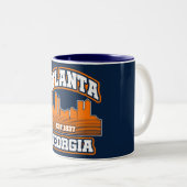 Tasse 2 Couleurs Atlanta, Géorgie (Devant droit)