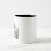 Tasse 2 Couleurs Atlanta skyline poster (Centre)
