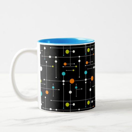 Tasse 2 Couleurs Atomic de l'espace noir de l'Hipster (Gauche)