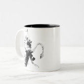 Tasse 2 Couleurs Attaque de calmar (Devant gauche)