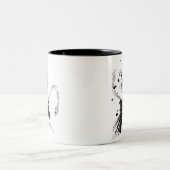 Tasse 2 Couleurs Attaque de calmar (Centre)