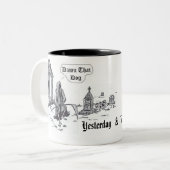 Tasse 2 Couleurs Attaquez hier et aujourd'hui (Devant gauche)