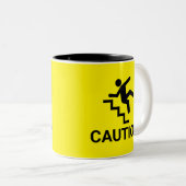 Tasse 2 Couleurs Attention maladroite (Devant droit)