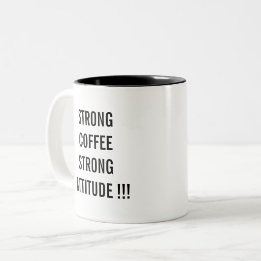 Tasse 2 Couleurs Attitude (Devant gauche)