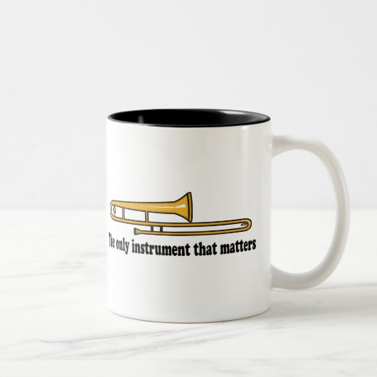Tasse 2 Couleurs Attitude de trombone (Droit)