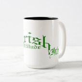 Tasse 2 Couleurs Attitude irlandaise (Devant droit)