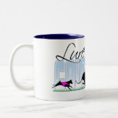 Tasse 2 Couleurs Attrait chassant des chiens (Gauche)