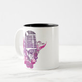 Tasse 2 Couleurs Attrait du microphone (Devant gauche)