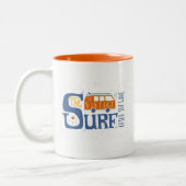 Tasse 2 Couleurs Attrapez l'affiche de vague (Gauche)