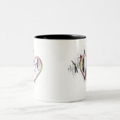 Tasse 2 Couleurs Au coeur être vrai (Centre)