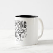 Tasse 2 Couleurs Au Début Était Camping Extérieur Aventure (Devant droit)