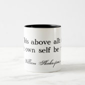 Tasse 2 Couleurs Au thine possédez l'individu soit… Shakespeare (Centre)