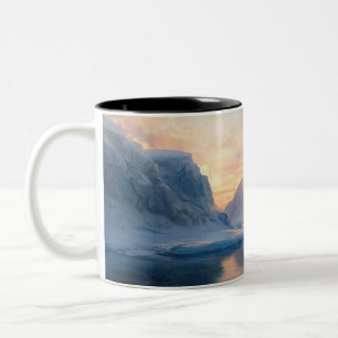 Tasse 2 Couleurs Aube Antarctique : Iceberg et eaux stagnantes