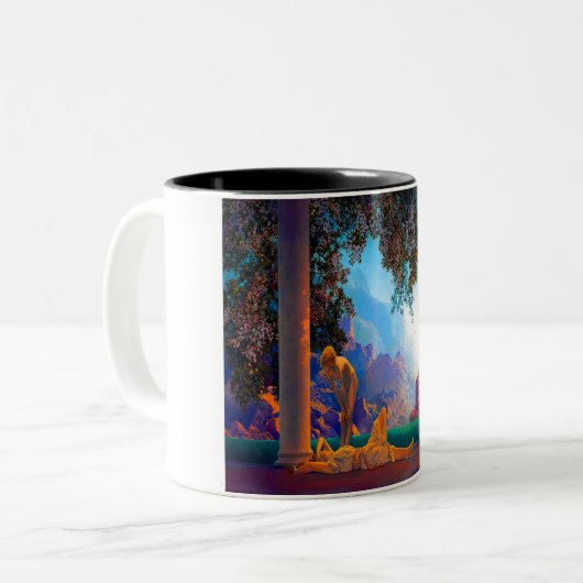 Tasse 2 Couleurs Aube de Maxfield Parrish (Devant gauche)