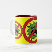 Tasse 2 Couleurs Aucun signe de monstres (Devant gauche)