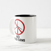 Tasse 2 Couleurs Aucune ferme éolienne - Aucune éolienne (Devant gauche)