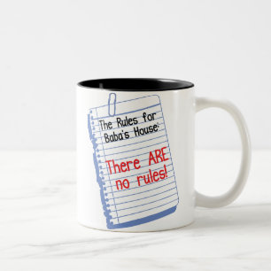 Tasse 2 Couleurs Aucunes règles à la Chambre du baba