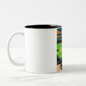 Tasse 2 Couleurs Augusta Georgia poster sur le golf (Gauche)