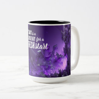 Tasse 2 Couleurs Aujourd'hui est un bon jour de nouveau départ Cita