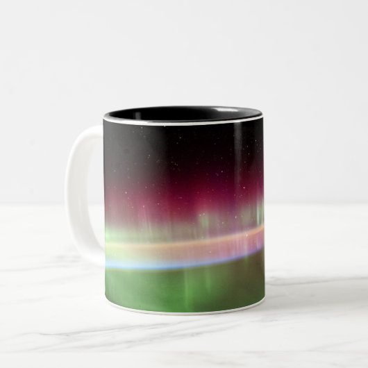 Tasse 2 Couleurs Aurora Australis - Station spatiale internationale (Devant gauche)