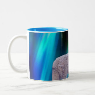 Tasse 2 Couleurs Aurora Borealis Wolf Song | Musique