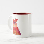 Tasse 2 Couleurs Austin en rouge (Devant gauche)