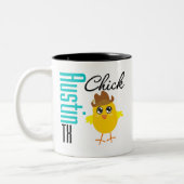 Tasse 2 Couleurs Austin TX Chick-2 (Gauche)