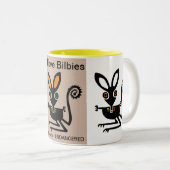 Tasse 2 Couleurs Australie - J'aime BILBIES - Nature - Faune (Devant droit)
