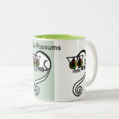 Tasse 2 Couleurs Australie Mignonne J'aime POSSUMS - Nature - Faune (Devant droit)