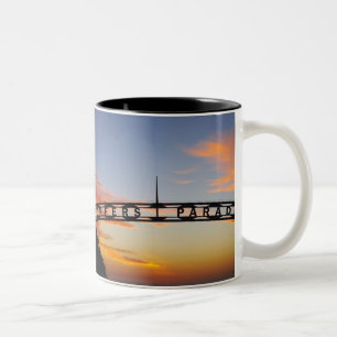 Tasse 2 Couleurs Australie, Queensland, Gold Coast, Lever du soleil