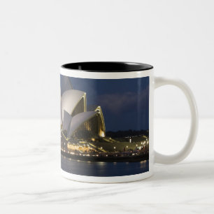 Tasse 2 Couleurs Australie, Sydney. Opéra de nuit sur