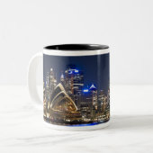 Tasse 2 Couleurs Australie, Sydney. Skyline avec Opera House vu (Devant gauche)