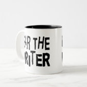 Tasse 2 Couleurs Auteur drôle (Devant gauche)