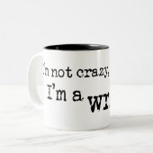 Tasse 2 Couleurs Auteur fol - NOIR (Devant gauche)