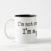 Tasse 2 Couleurs Auteur fol - NOIR (Gauche)