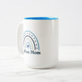 Tasse 2 Couleurs Autism Mom Mug, 15 oz (Devant gauche)