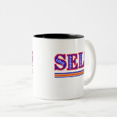 Tasse 2 Couleurs auto-amour muqueuses (Devant droit)